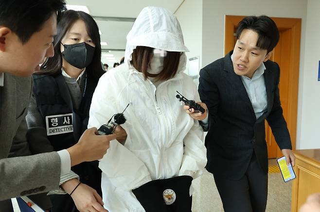 영장실질심사 출석하는 캄보디아 송환 피의자. 2025.10.20  연합뉴스