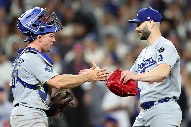 LA 다저스 태너 스캇(오른쪽). AFP연합뉴스