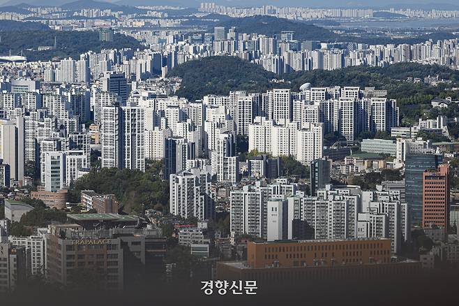 서울 도심. 문재원 기자