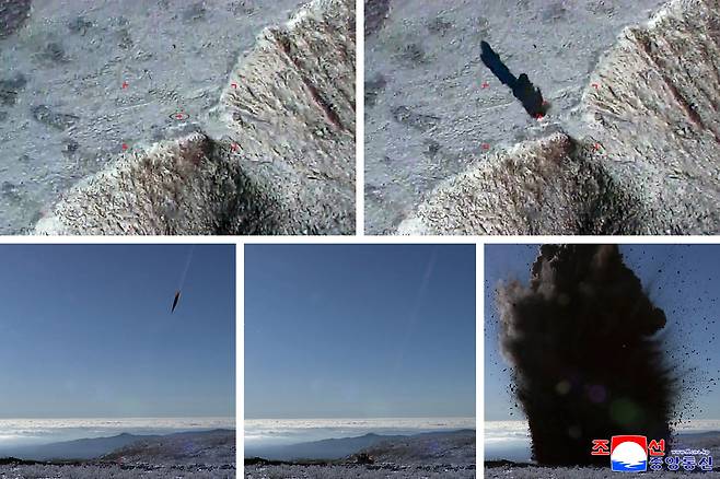 The Korean Central News Agency reports on Oct. 23 that North Korea’s Missile General Bureau successfully conducted a test of a weapons system on Oct. 22. [KOREAN CENTRAL NEWS AGENCY]