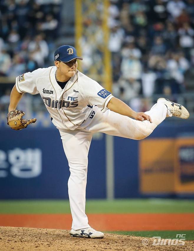 ▲ 나성범 플레이오프 투수 등판 ⓒNC 다이노스