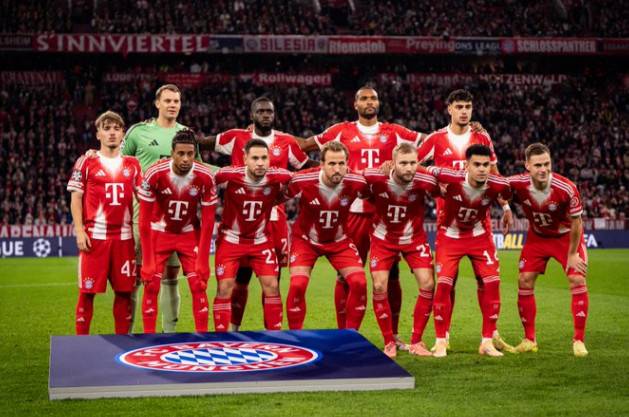 바이에른 뮌헨의 선발 출전 선수들. /사진=바이에른 뮌헨 공식 SNS 갈무리