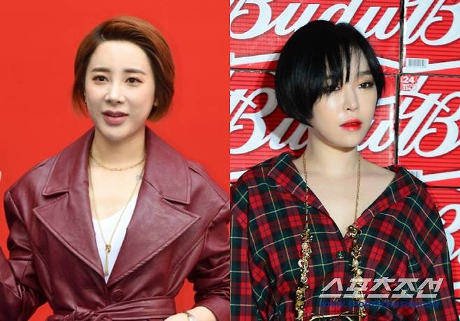 서인영(왼쪽), 가인. 스포츠조선DB