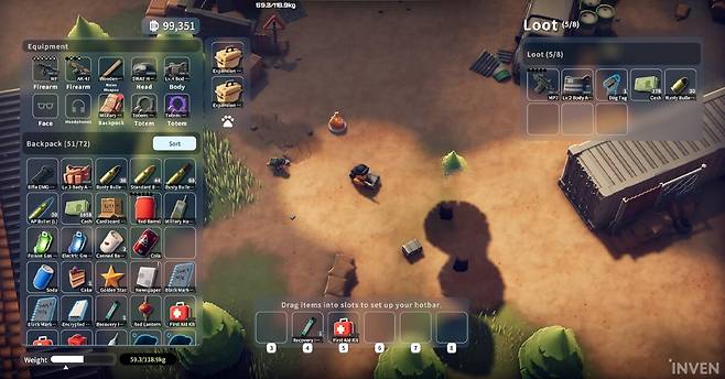 ▲ 반복 요소가 강한 익스트랙션 장르에서 PvP를 빼며 로그라이크 특징이 더 짙어진 덕코프