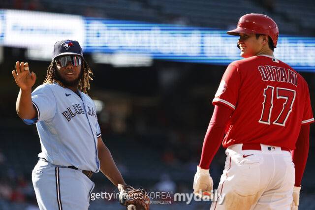 토론토 블루제이스 블라디미르 게레로 주니어와 LA 에인절스 시절의 오타니 쇼헤이./게티이미지코리아
