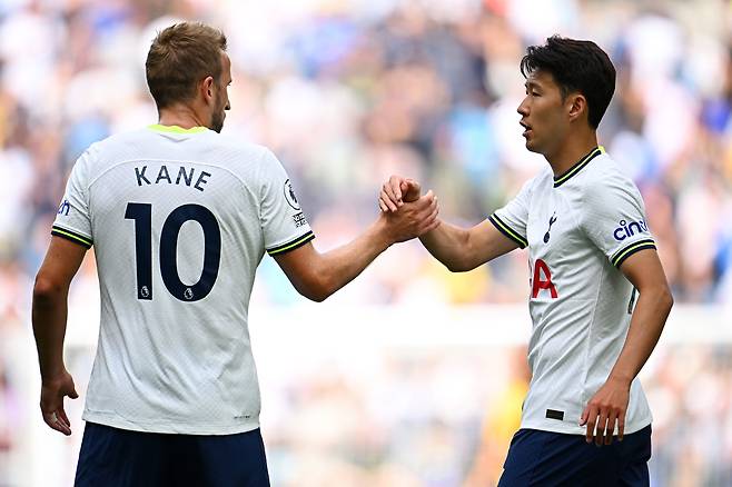 토트넘 시절 해리 케인(왼쪽)과 손흥민.  게티이미지코리아