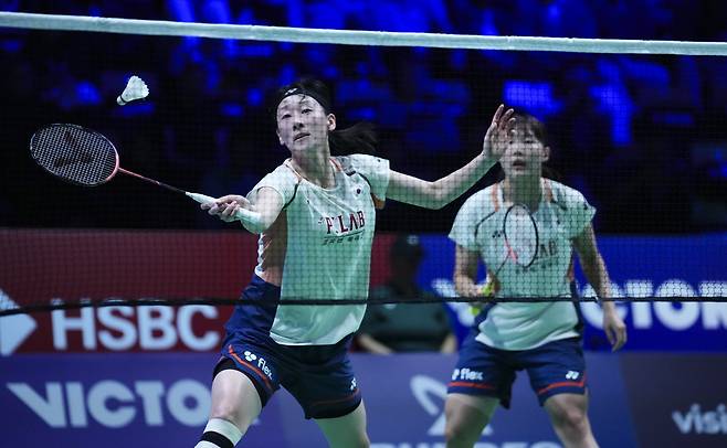 이소희(왼쪽)와 백하나.   EPA연합뉴스