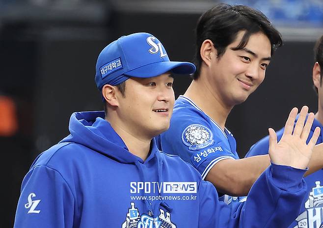 ▲ 최원태 구자욱 ⓒ곽혜미 기자