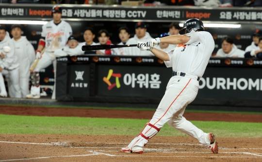 앞서가는 한화. 사진[연합뉴스]