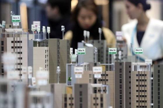 견본주태 내 주택모형도 [연합뉴스]