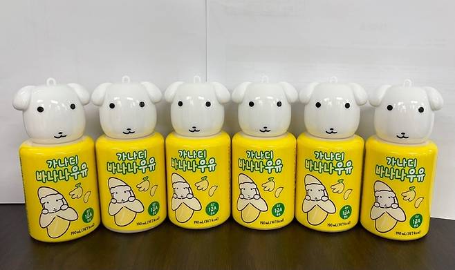 편의점 CU에서 선보인 ‘가나디 바나나우유’