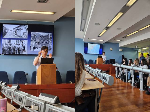 차인표 작가가 슬로베니아 류블랴나대에서 특강을 하고 있다 류블랴나대 한국학과 제공.