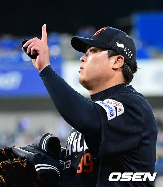 [OSEN=최규한 기자] 한화 류현진. 2025.10.21 / dreamer@osen.co.kr