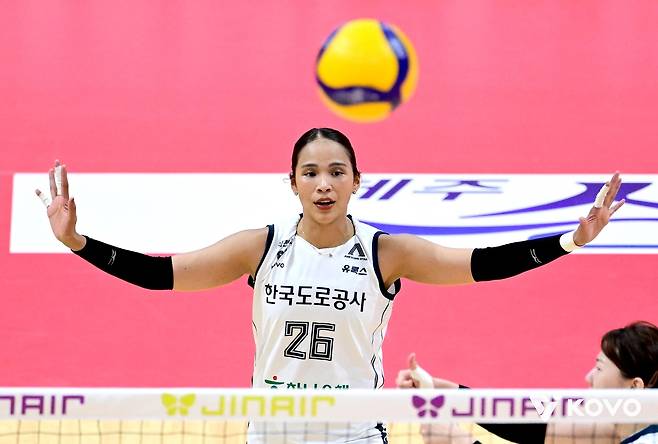 한국도로공사의 아시아쿼터 선수 타나차 [한국배구연맹 제공. 재판매 및 DB 금지]