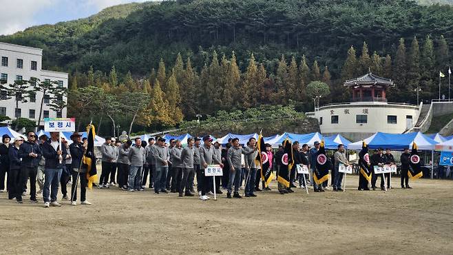 충남옥외광고협회 한마음체육대회가 25일 한서대학교에서 성황리에 개최됐다.(사진=서산시 제공)