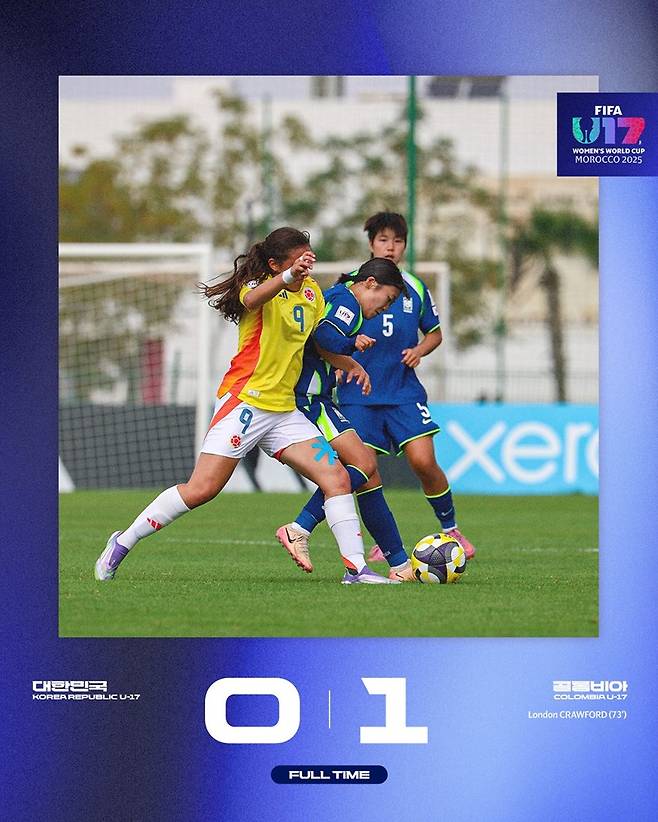 한국은 2025 FIFA U17 여자 월드컵에서 1승도 거두지 못하고 탈락했다. (대한축구협회 제공)