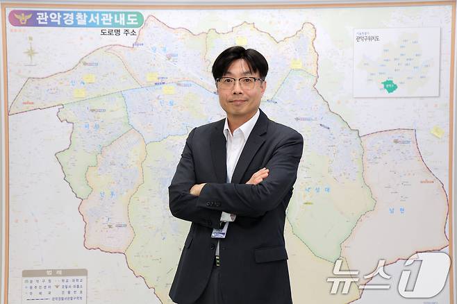 안영일 관악경찰서 형사2과장이 지난 21일 서울 관악구 관악경찰서에서 뉴스1과 인터뷰를 하고 있다. ⓒ News1 이호윤 기자