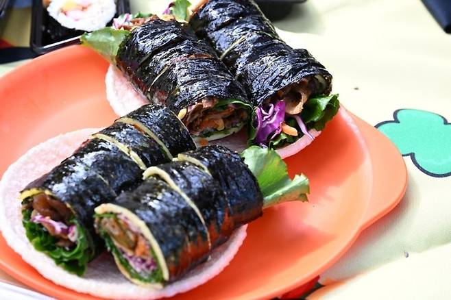 김천 김밥축제 김밥. [경북 김천시 제공]