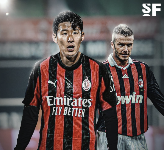 손흥민(좌), 데이비드 베컴(우). soccerforever