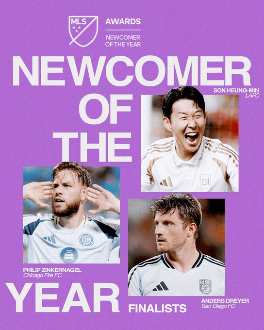 미국 메이저리그 사커(MLS) 신인상 후보에 오른 로스엔젤레스FC(LAFC) 손흥민. /사진=미국 메이저리그 사커(MLS)