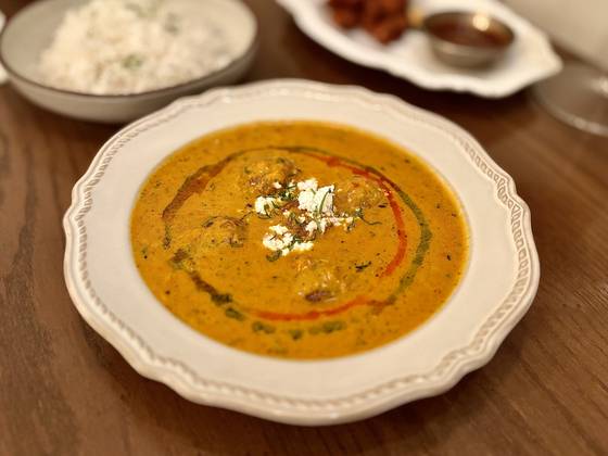 Fig and almond kofta curry at Indica in Yongsan District, central Seoul [LEE JIAN]
