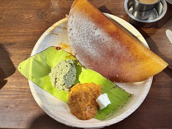 A plate of masala dosa at Benne - Heritage Bangalore Dosa in Mumbai [LEE JIAN]