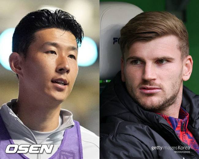 [사진] 손흥민과 베르너 ⓒGettyimages(무단전재 및 재배포 금지)