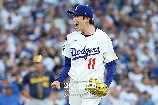 ▲ 다저스의 마무리로 포스트시즌에서 인상적인 활약을 보여주고 있는 사사키 로키