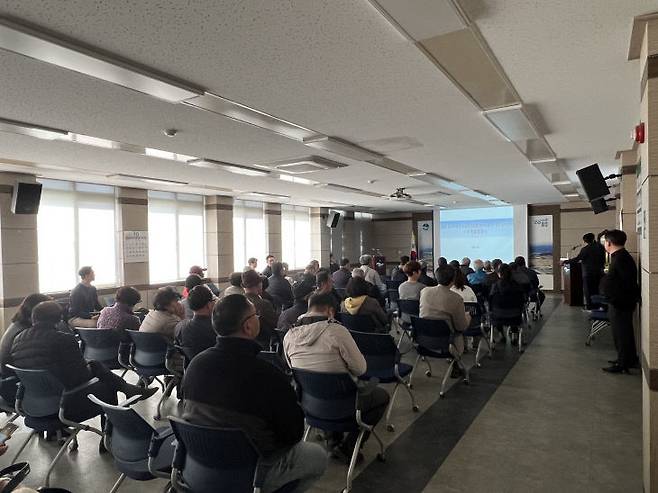 음성군 감곡역세권 도시개발사업 주민설명회 사진.(음성군 제공)