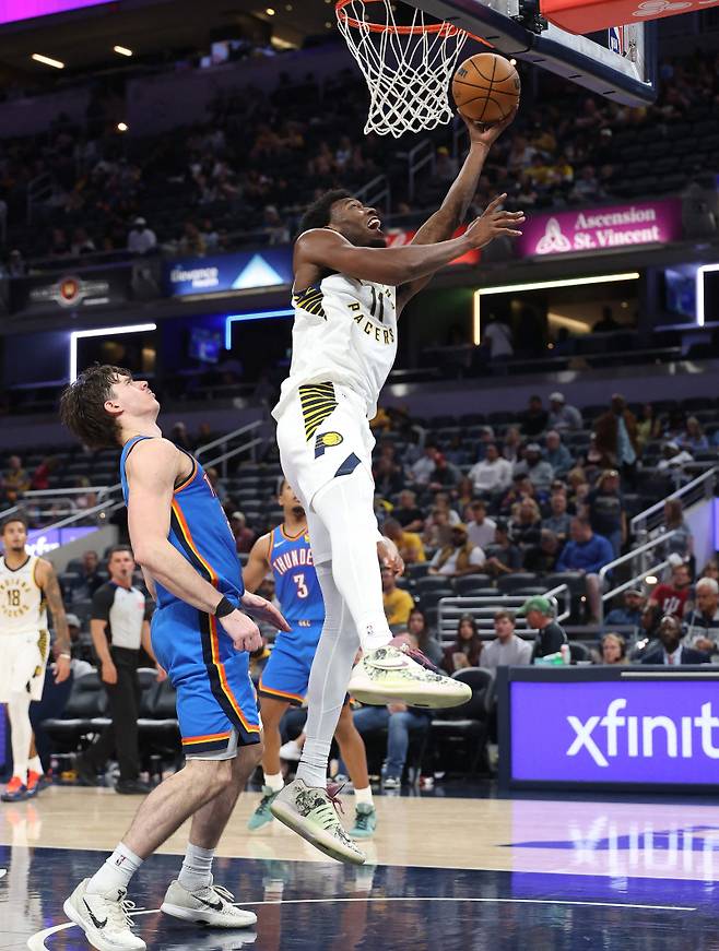 <yonhap photo-2734="">맥클렁 영입과 맞물려 인디애나를 떠나게 된 제임스 와이즈먼. [AFP=연합뉴스]</yonhap>