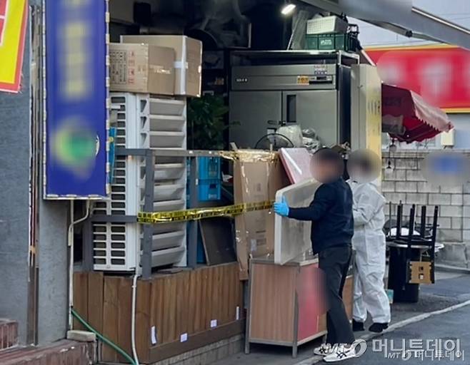 지난 26일 칼부림 사건이 발생한 서울 강북구 수유동의 한 식당. /사진=김지현 기자.