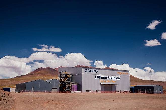 아르헨티나 옴브레무에르토 염호에 있는 포스코아르헨티나 리튬 데모플랜트 [포스코그룹 제공]