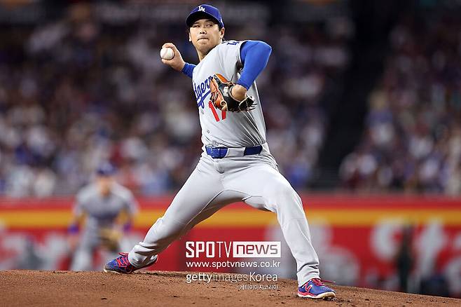 ▲ LA 다저스 오타니 쇼헤이가 29일 토론토 블루제이스와의 월드시리즈 4차전 홈경기에 선발 등판할 예정이다.