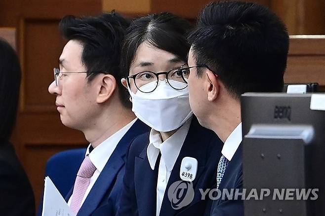 법정 출석한 김건희 [연합뉴스 자료사진]