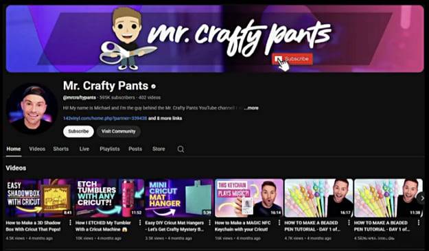 아동 성 착취물 소지 및 거래 혐의를 받는 마이클 데이비드 부스의 유튜브 채널 화면. 현재는 폐쇄된 상태다. /유튜브