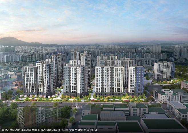 '두산위브&수자인 부평 더퍼스트' 투시도. 두산건설 제공