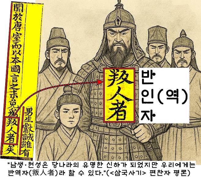 <삼국사기>는 “남생·헌성이 비록 당나라 황실에 알려진 신하가 되기는 했다. 그러나 고구려의 반역자가 됨을 면할 수는 없다.”고 혹평했다.