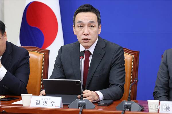 ▲김민수 국민의힘 최고위원이 지난 27일 최고위원회의에서 발언하고 있다. 사진=국민의힘