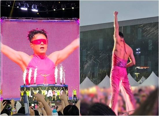 ‘워터밤’에서 무대를 선보인 박진영 JYP엔터테인먼트 CCO [박진영 SNS]