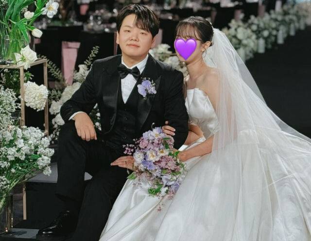 곽튜브 결혼식 모습./소셜미디어