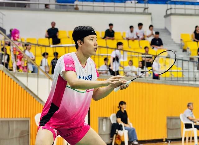 지난 7월 대통령기 전국종별배드민턴선수권대회 서승재 선수/사진 제공=익산시