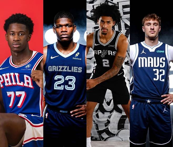 (왼쪽부터) VJ 엣지컴, 세드릭 코워드, 딜런 하퍼, 쿠퍼 플래그