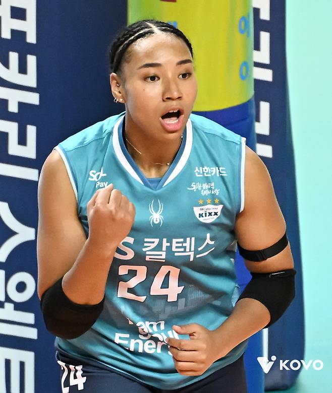 GS칼텍스 아시아쿼터 아웃사이드 히터 레이나. 제공 | 한국배구연맹