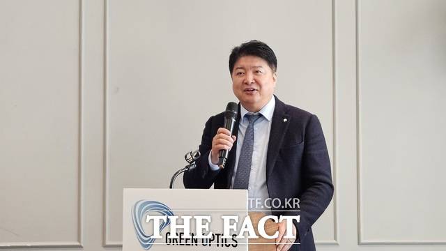 조현일 그린광학 대표이사는 30일 기업공개(IPO) 기자간담회에서 "국내 유일 초정밀 광학 전문기업으로 거듭나기 위해 25년을 바쳤다"며 코스닥 상장에 대한 자신감을 내비쳤다. /윤정원 기자