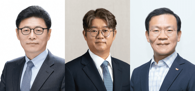 사진 왼쪽부터 이형희 SK수펙스추구협의회 부회장, 윤풍영 SK수펙스추구협의회 사장, 염성진 SK수펙스추구협의회 사장 (사진=SK그룹)