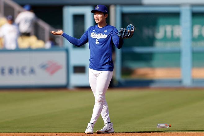 <yonhap photo-1248="">아직 월드시리즈 데뷔전을 치르지 못한 김혜성. [AFP=연합뉴스]</yonhap>