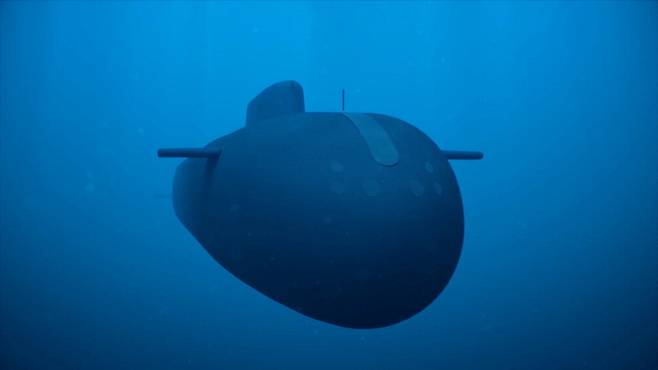 러시아 국방부가 핵무기를 장착할 수 있는 핵추진 수중 드론 '포세이돈'을 29일(현지시간) 공개했다.  러시아 국방부·로이터연합뉴스