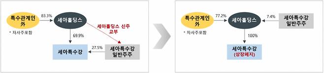 지분구조 도식도. /사진=세아그룹