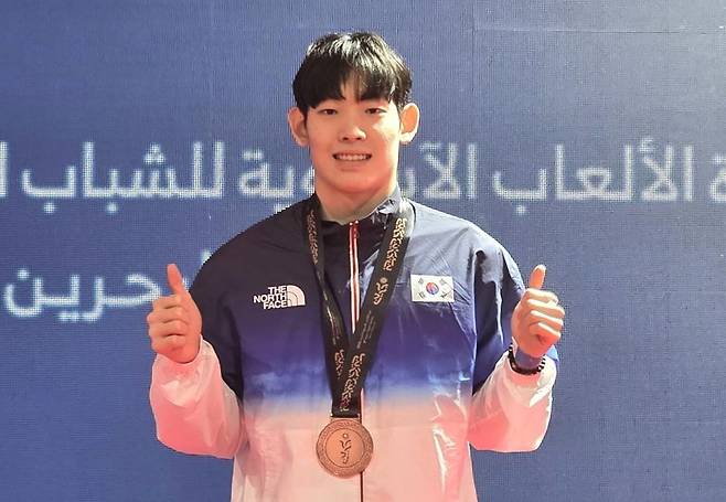 남자 평영 100ｍ에서 동메달을 딴 현준. [대한수영연맹 제공. 재판매 및 DB 금지]