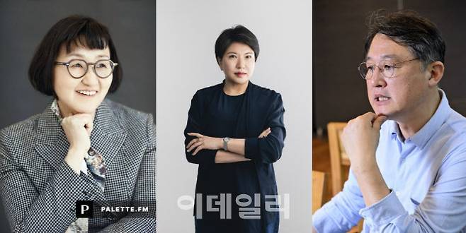 (왼쪽부터) 노희영 비앤어스 대표, 이신애 번개장터 본부장, 탁용석 경기콘텐츠진흥원 원장